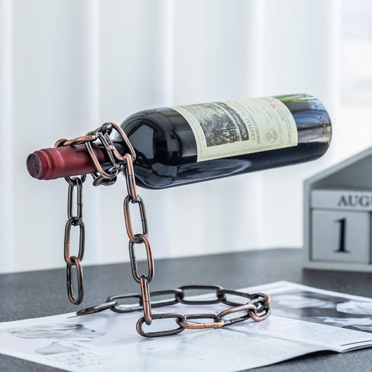 Wine Holder Metal Chain Home Décor