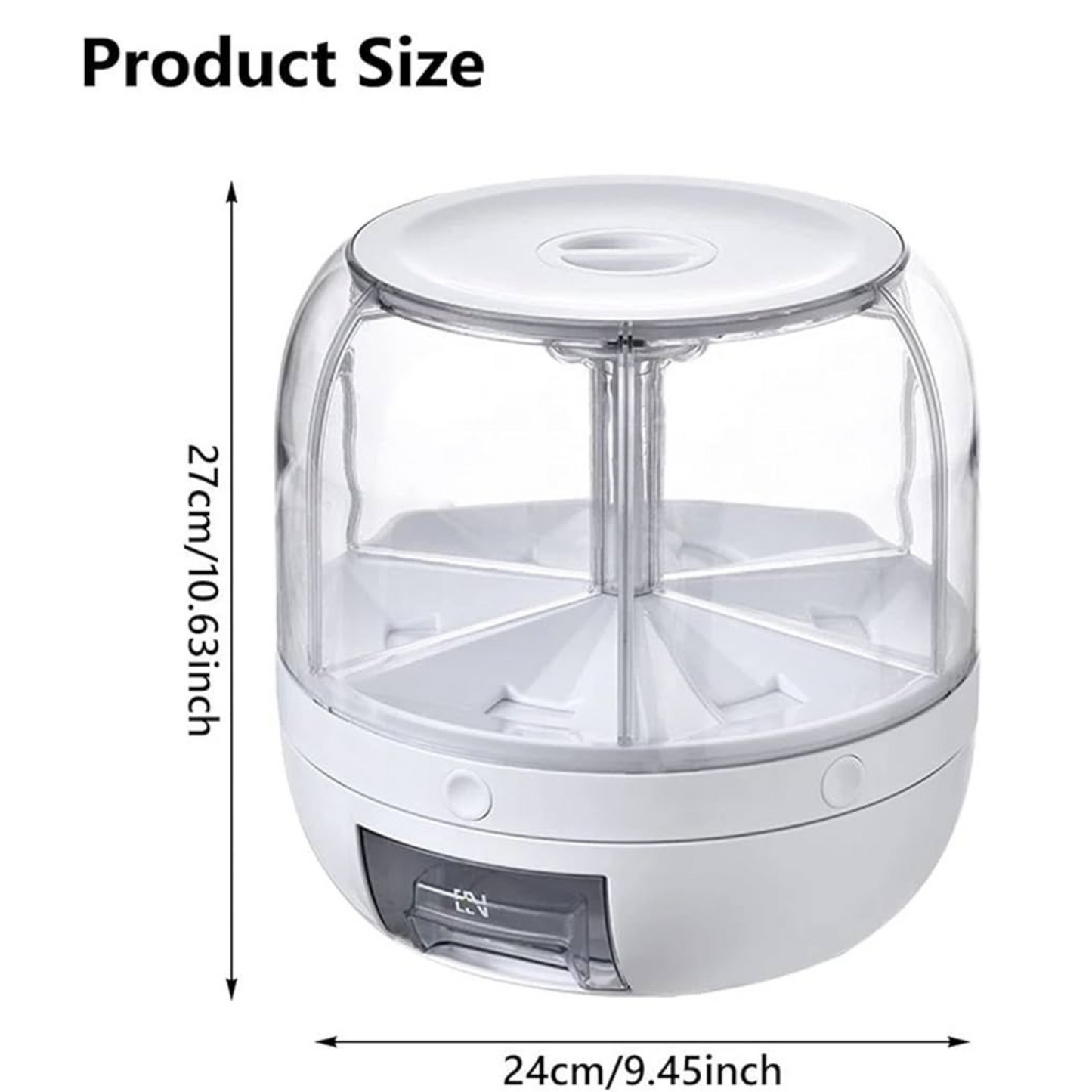 6 Compartments Grains kitchen dispenser