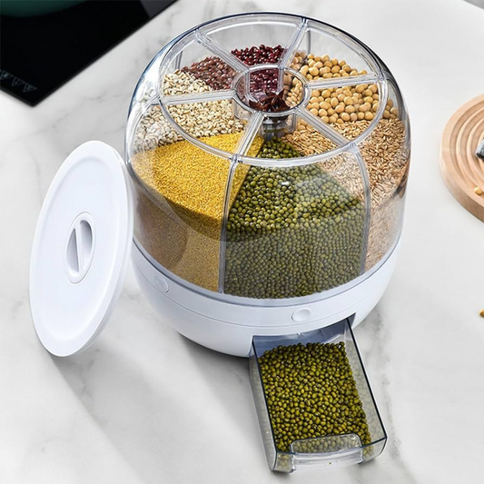 6 Compartments Grains kitchen dispenser