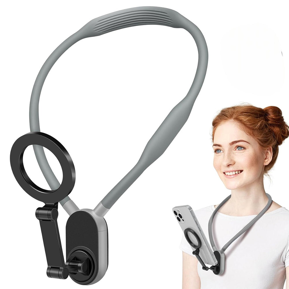 Neck-Mounted Phone & Action Camera Holder