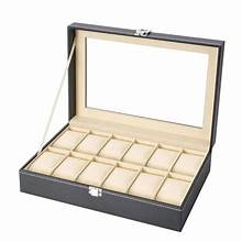 12-Slot Luxury Watch Organizer Display Case