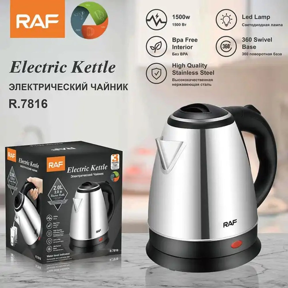 RAF Water Heating Electric Kettle 2L