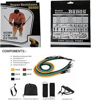 11Pcs Resistance Bands Set