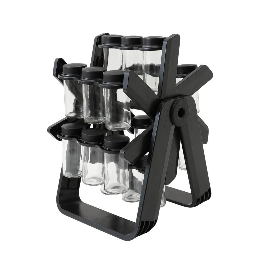 18 Jar Rotating Spice Kitchen Organizer