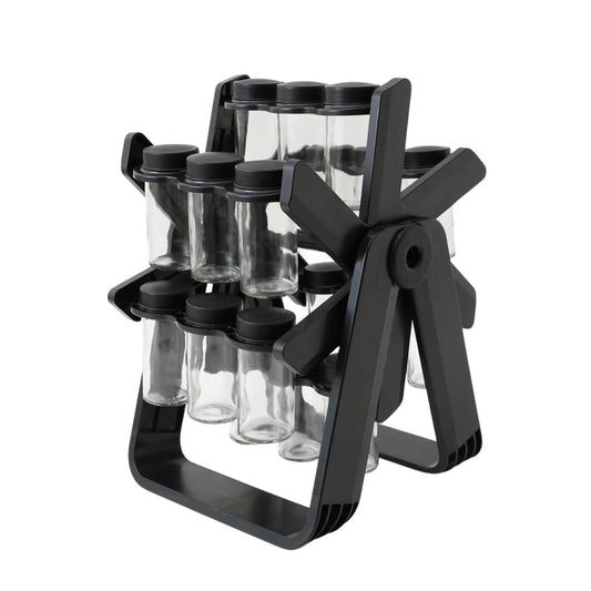 18 Jar Rotating Spice Kitchen Organizer