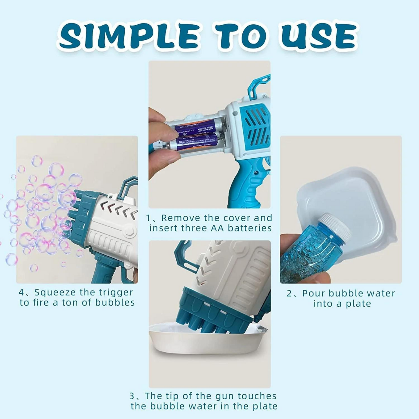 Bubble gun 25 holes
