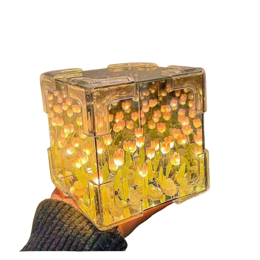 DIY Tulip mirror LED Light