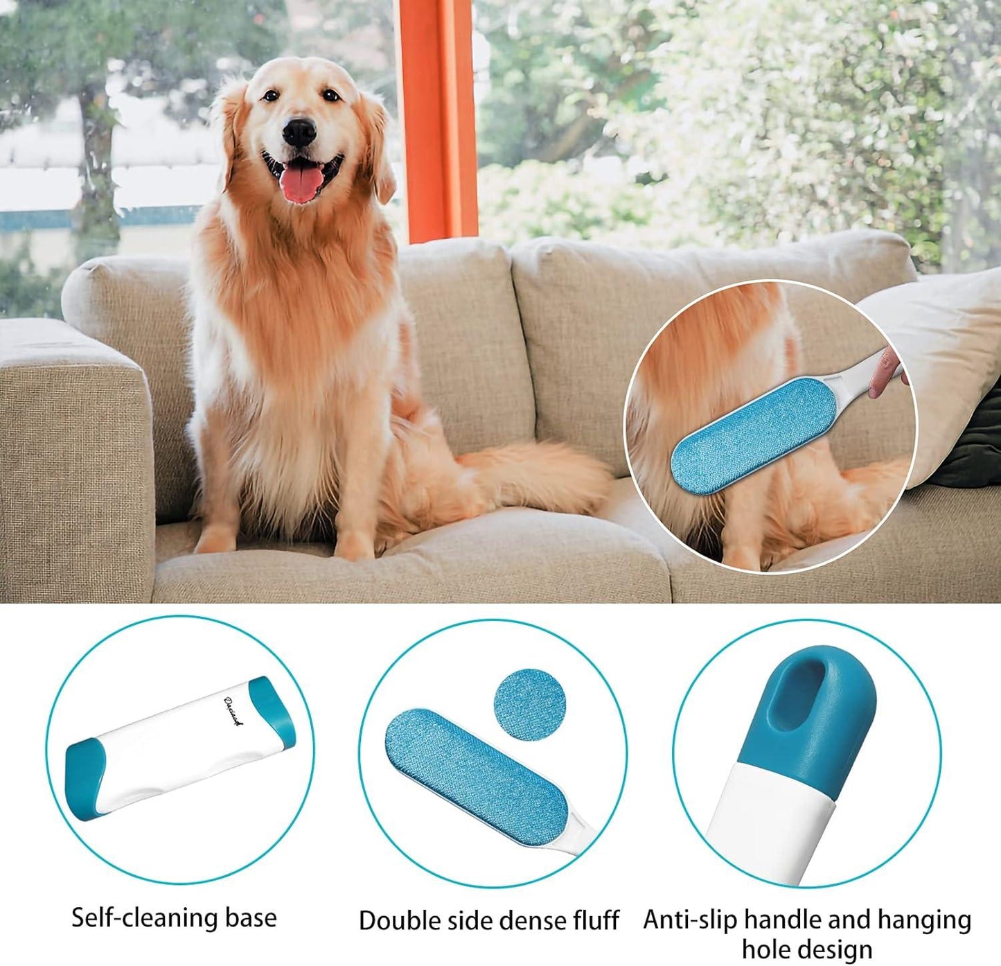 Double-Sided Pet Hair Remover