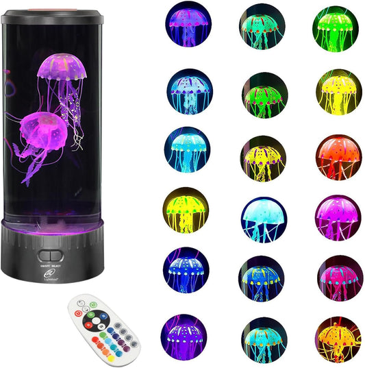 Jellyfish Led Bedside RGB Mood Aquarium Tank Lamp
