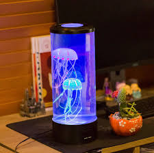 Jellyfish Led Bedside RGB Mood Aquarium Tank Lamp