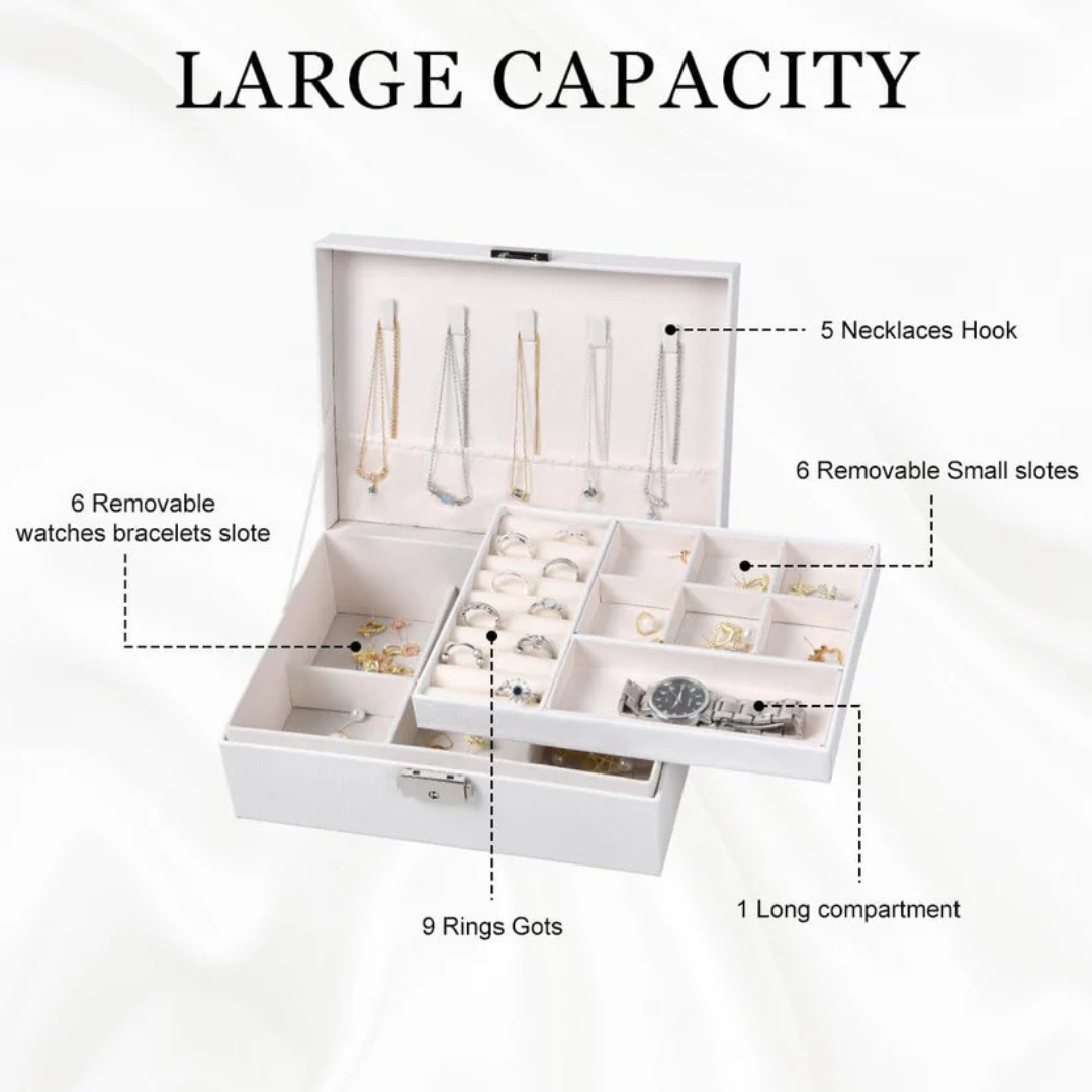 Jewelry Organizer for Necklaces, Rings & Watches