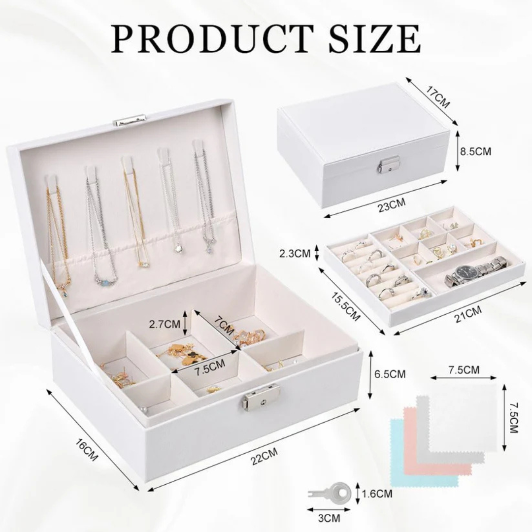 Jewelry Organizer for Necklaces, Rings & Watches
