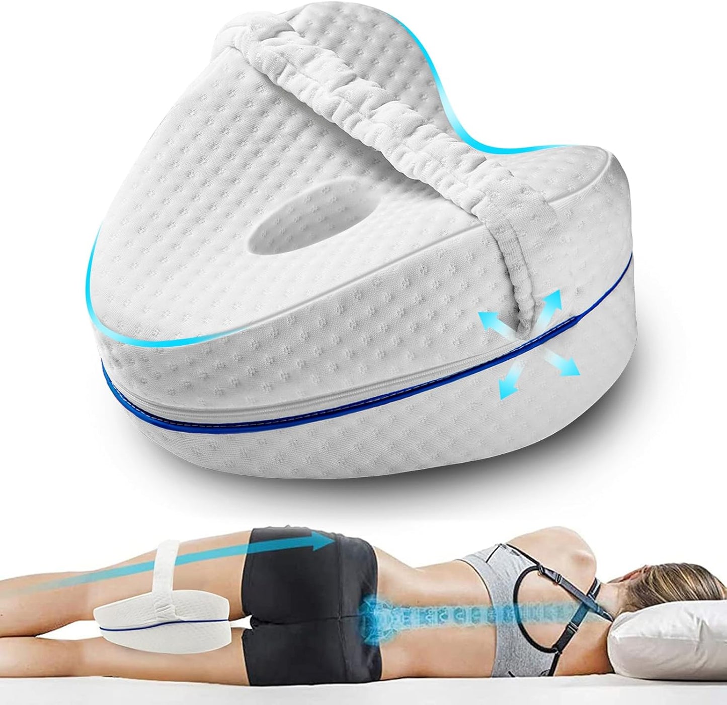 Knee Foam Pillow for Side Sleepers