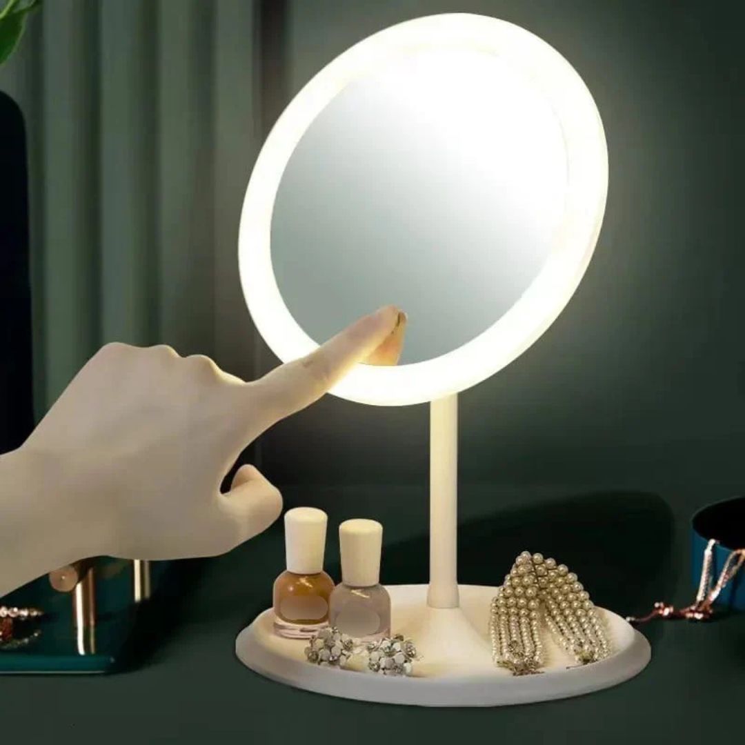 Magnifying Vanity Mirror with LED Light