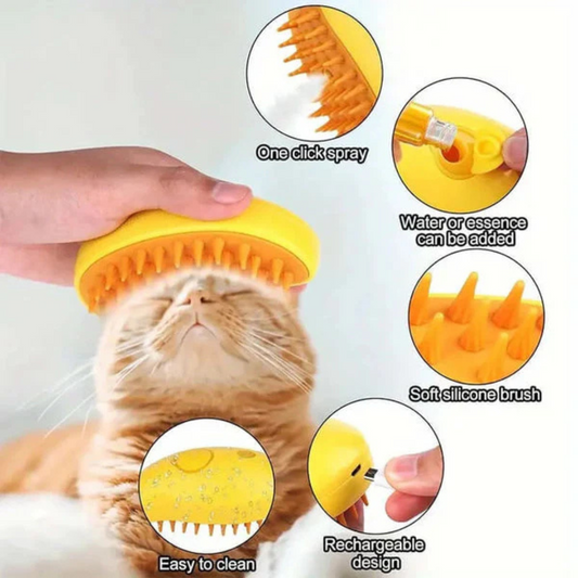 2-in-1 Pet Grooming & Massaging Brush