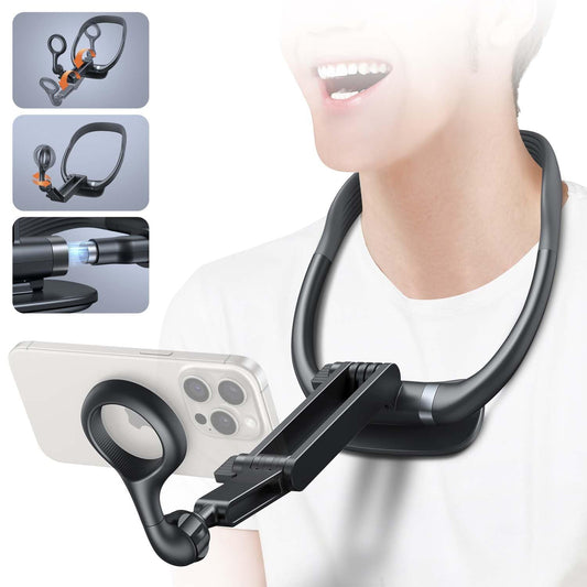 Neck-Mounted Phone & Action Camera Holder
