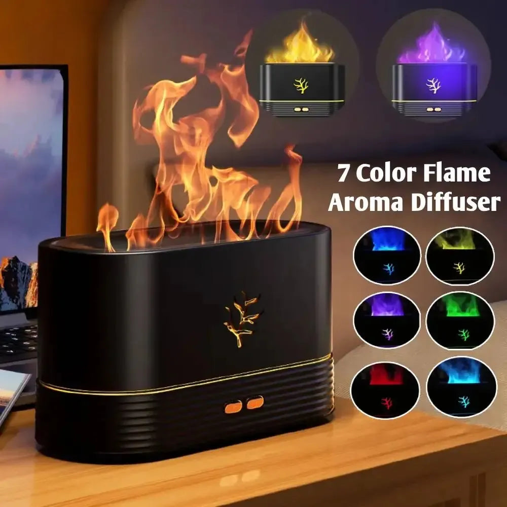 RGB Flame Fire Humidifier