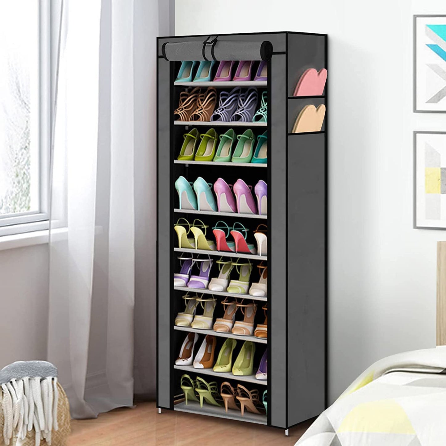 Heavy-Duty 10-Layer Shoe Storage Stand