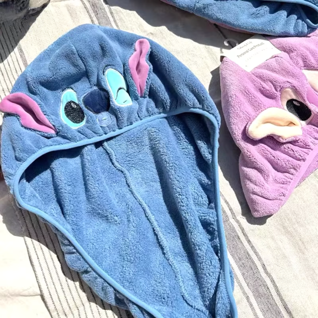Stitch Micro Fiber Hair Protection Towel