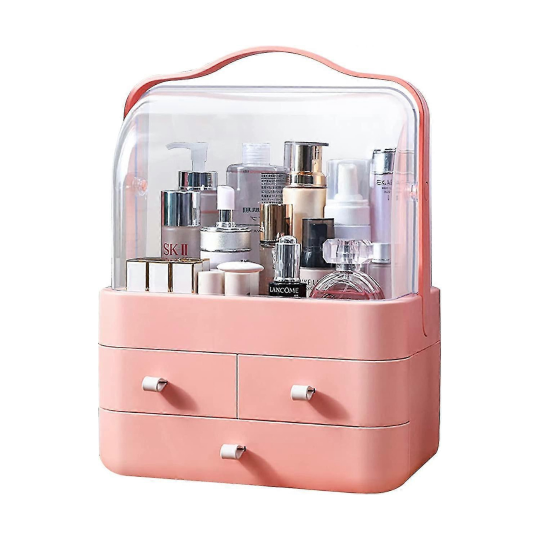 Portable Cosmetics Storage Box With Drawers