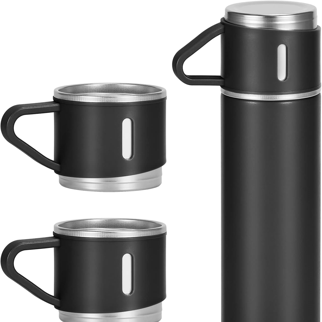 Vacuum Insulated Flask Set with 2 Cups