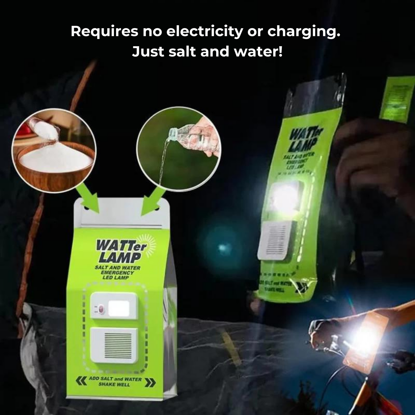 Emergency Water-Salt LED