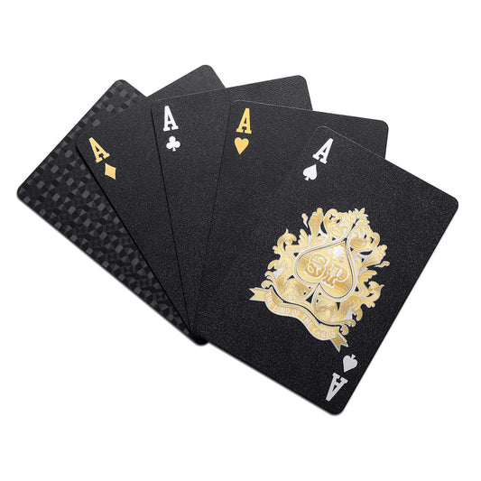 Waterproof Luxury Black Friends Playing Cards