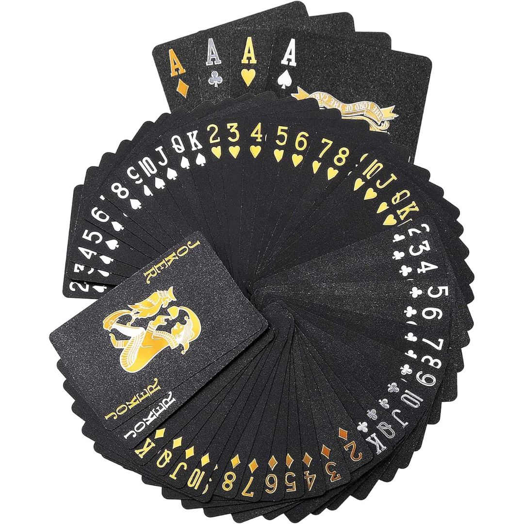 Waterproof Luxury Black Friends Playing Cards