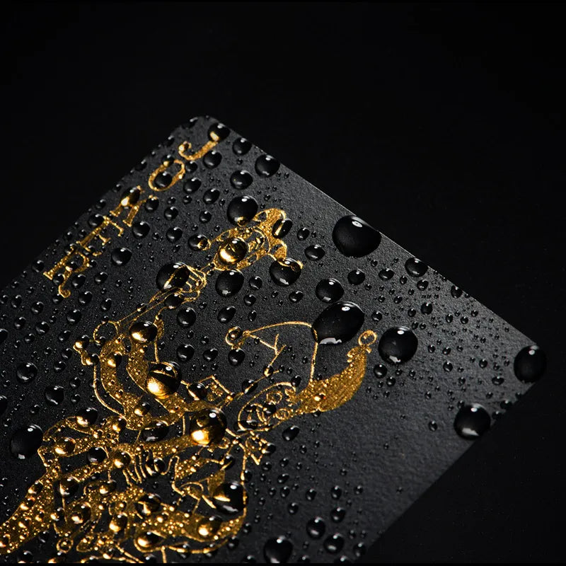 Waterproof Luxury Black Friends Playing Cards