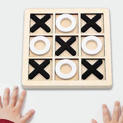 Tic Tac Toe Wood Game Décor