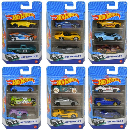 Hot Wheel Cars Pack of 3