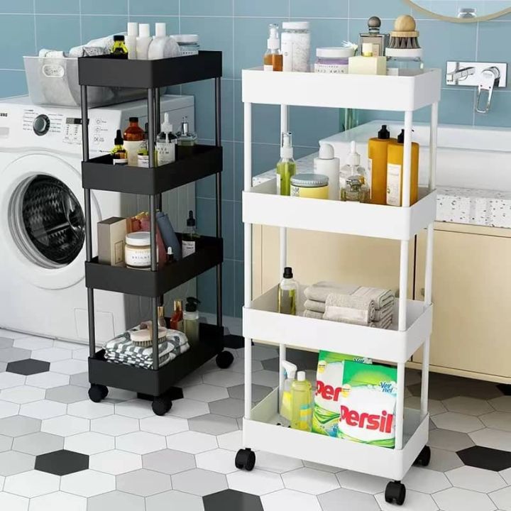 4 Layers Storage Shelf Rack organizer for Kitchen Bathroom and Bedroom